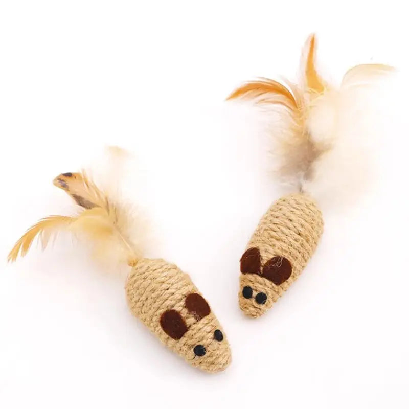 Durable Sisal Mouse Toy for Kittens – Interactive Cat Toy
