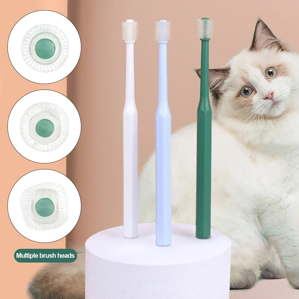 360° Cat Toothbrush – Soft Bristles, Oral Care & Blackhead Cleaning