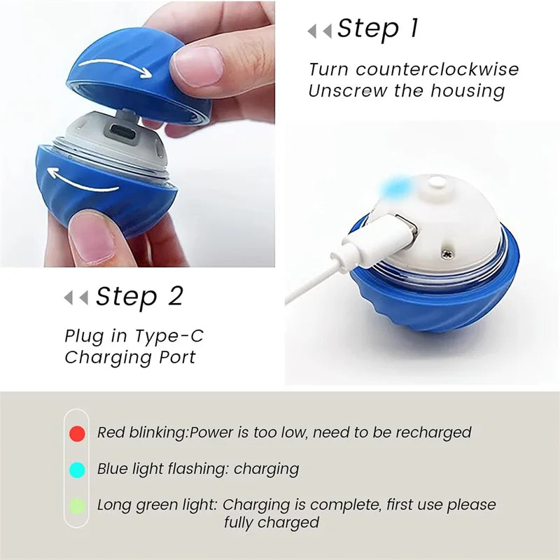 Interactive Electronic Ball for Dogs & Cats